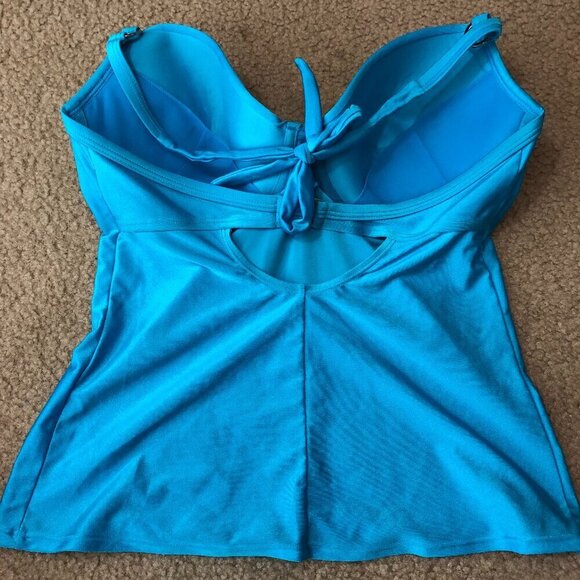 Ambrielle Blue Swim Top Size 36DD - Picture 2 of 5